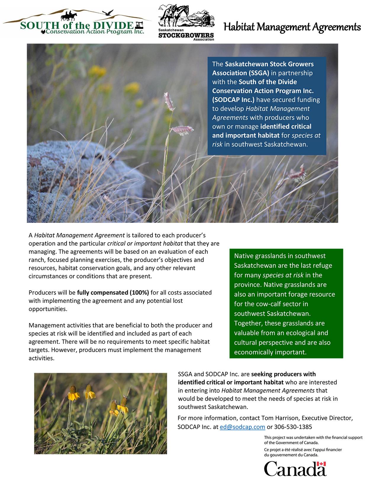 Habitat Management Agreement